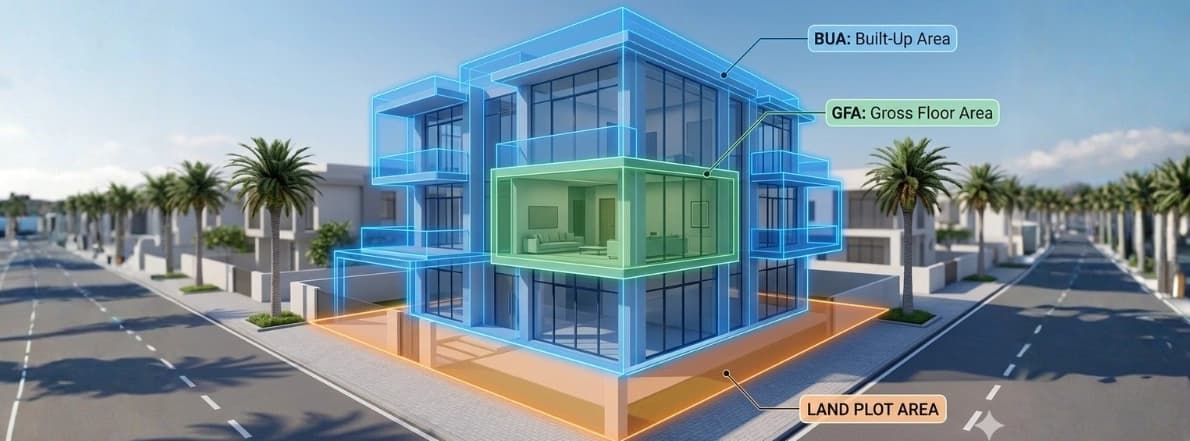 Differences Between BUA vs GFA in Dubai Real Estate